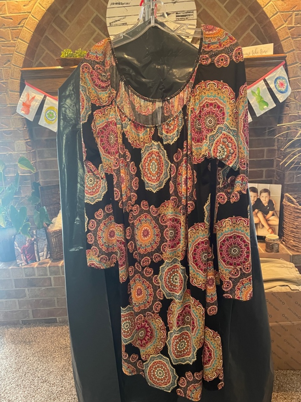 Honeyme Multicolor Paisley Curvy Top